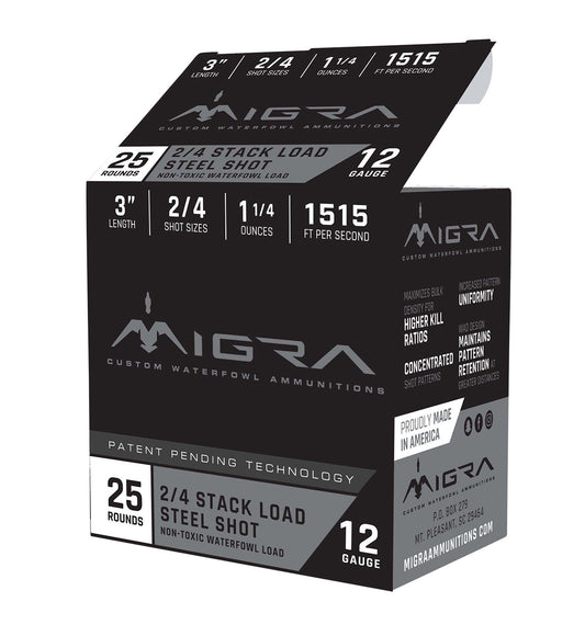 Migra Ammunitions M12S46 12 Gauge 3 Inch Quarter Oz 4 Shot