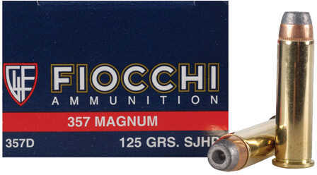 Fiocchi 357 Magnum Ammunition – Premium 125 Grain Jacketed Hollow Point