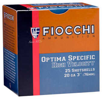 Fiocchi 20 Gauge Lead Shot Ammunition 25 Rounds Full Load
