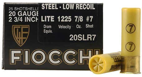 Fiocchi 20 Gauge Target LR Seven Eighths Oz Lead 25 Rounds