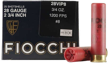 Fiocchi 28 Gauge Target Shotshell 25 Rounds Size 8 Oz