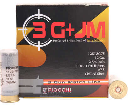 Fiocchi 12 Gauge 25 Rounds 2 3 4 Inch 1 Oz Shot Seven Five