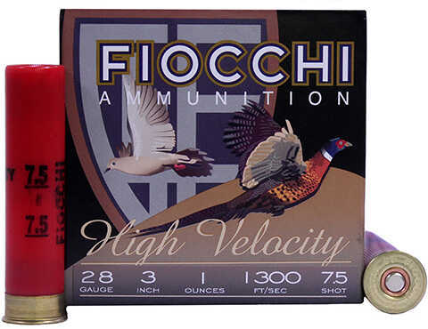 Fiocchi 28 Gauge Velocity 3 Inch 1 Oz 7.5 Shot 25 Rounds