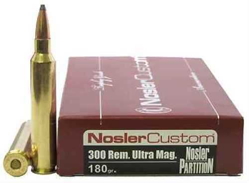 Nosler 180gr Partition Ammo 300 Remington Ultra Magnum 20Rd
