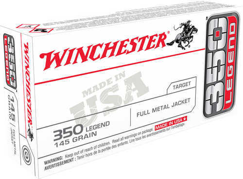 Winchester 350 Legend 145 Grain FMJ Ammunition, 20 Rounds