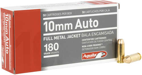 Aguila 10mm 180 Grain FMJ Ammunition – High Energy Performance for Precision Shooting