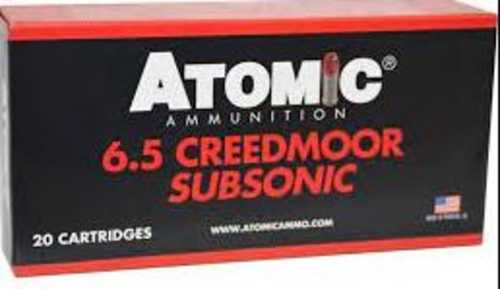 Atomic Subsonic 6.5 Creedmoor 129 Grain HPBT Ammo 20 Rounds