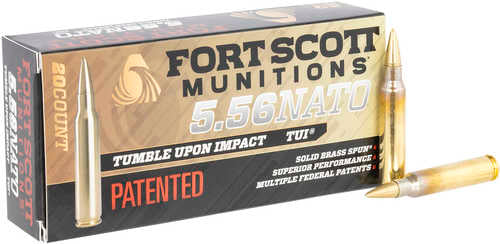 5.56mm NATO Fort Scott Munitions 62gr Brass 20 Rounds