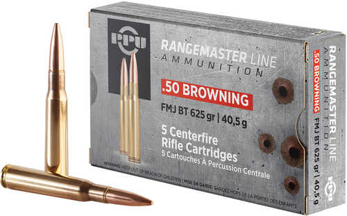 Prvi Partizan 50 BMG 625 Grain FMJ Ammunition - 5 Rounds