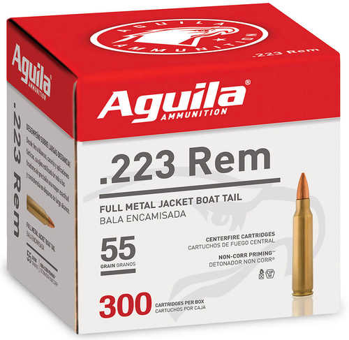 Aguila 223 Remington 55 Grain FMJ Ammo, 300 Rounds