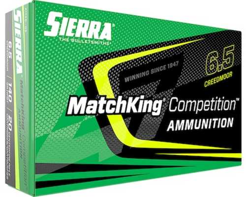 Sierra 6.5 Creedmoor 140 Gr MatchKing HPBT Ammo 20 Rounds