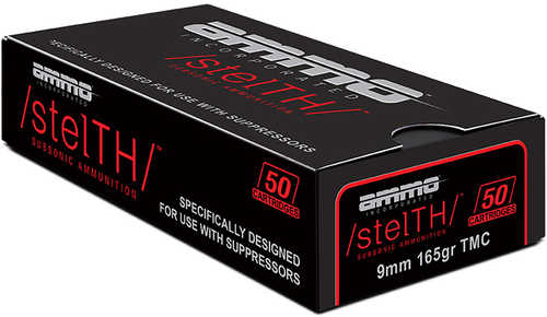 Ammo Incorporated stelTH 9mm Luger Total Metal Case – Reliable Performance with 50 Rounds