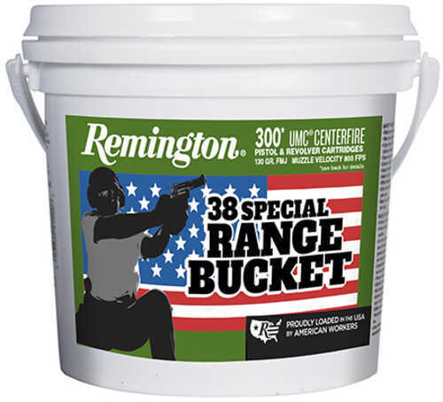 Remington UMC Range Bucket 38 Special – High-Quality 300 Count Full Metal Jacket Ammo