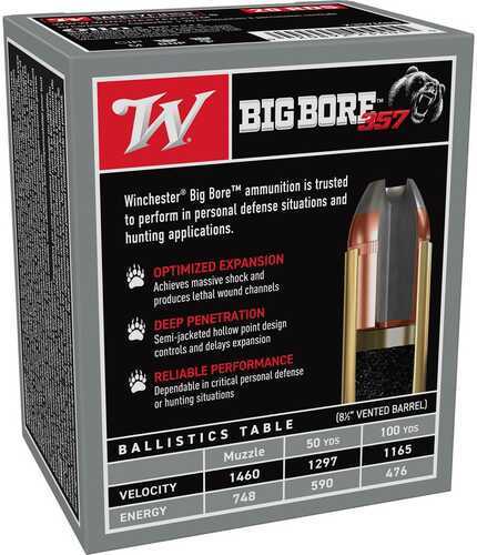 Winchester Big Bore 357Mag 158Gr JHP – High-Performance Jacketed Hollow Point