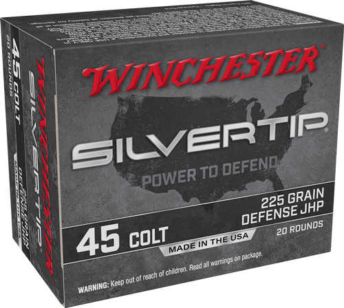 Winchester Silvertip 45 Colt 225 Gr HP Ammo – Reliable Functioning and Precise Accuracy