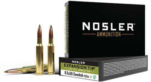 Nosler 6.5X55 Swedish 120 Grain E Tip Ammunition 20 Per Box