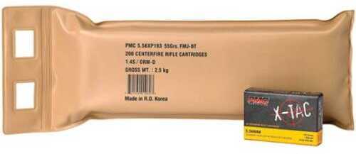 PMC 5.56mm NATO 200 Rounds 55 Grain FMJ Ammunition
