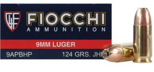 Fiocchi 9mm Luger Ammunition – Reliable Jacketed Hollow Point Performance