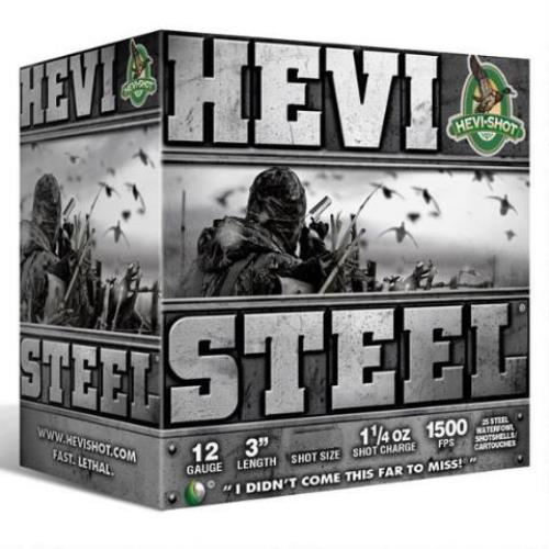 Hevi-Steel 12 Gauge 3in 25 Rounds Size2 Shot Ammunition