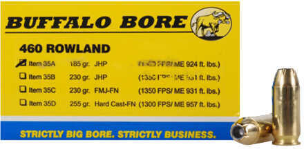 Buffalo Bore 460 Rowland 185 Grain Jacketed Hollow Point – High Velocity Performance