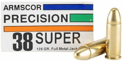 Armscor 38 Super Automatic 125 Grain Full Metal Jacket – Premium Quality Ammunition