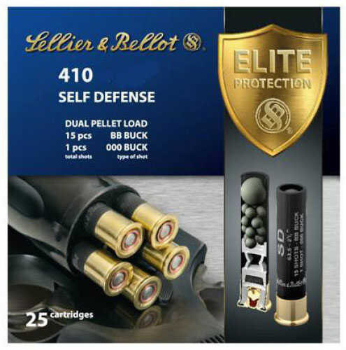 Sellier Bellot 410 Gauge 25 Rounds Buckshot Lead 000 Buck