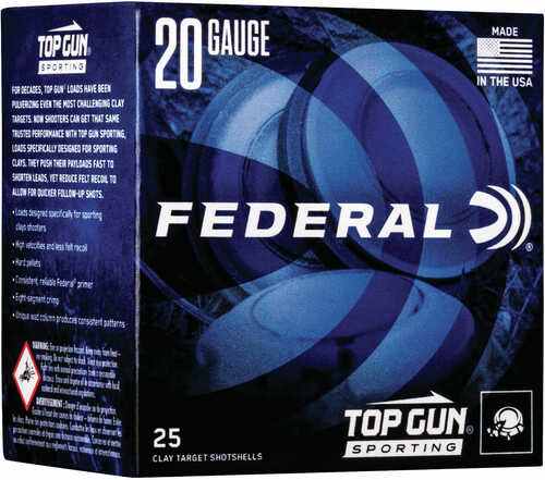 Federal Top Gun 28 Gauge 2.75 Inch 3 Quarter Ounce 25 Rounds