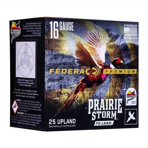 Federal Prairie Storm 16 Gauge 2-3/4 Lead Shot 25 Rounds