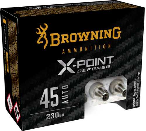 Browning 45 Auto X-Point – High-Performance Defense Rounds