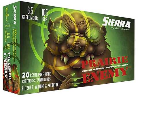 Sierra Prairie Enemy 6.5 Creedmoor 105 Grain Blitzking