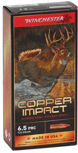 Winchester Copper Impact 6.5 PRC 125 Grain Ammo 20 Rounds
