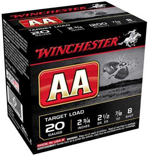 Winchester 20 Gauge AA Load Seven Eighths Ounce 25 Rounds