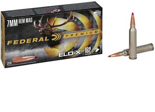 Federal Premium Big Game 7MM Remington Magnum 162 Grain Ammo 20 Rounds