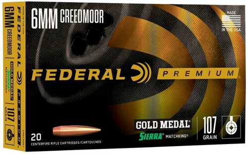 Federal Berger Hybrid 6mm Creedmoor 109 BTHP 20 Rounds
