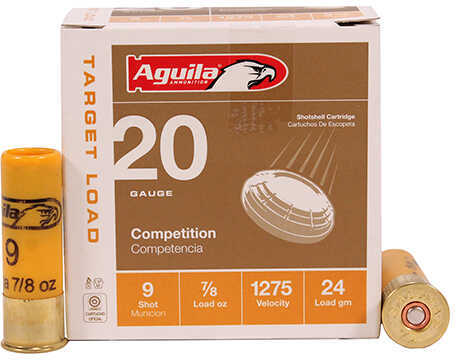 Aguila 20 Gauge 2 3/4 Inch 7/8 Oz Lead Shot Nine 25 Rounds