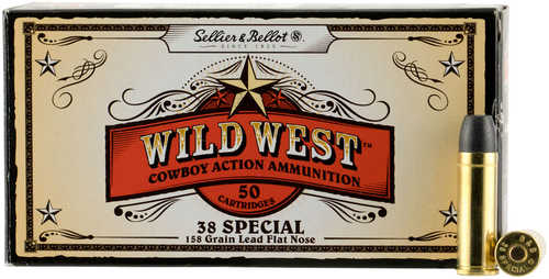 Sellier & Bellot 38 Special Ammunition – 158 Grain Lead Flat Nose 50 Rounds