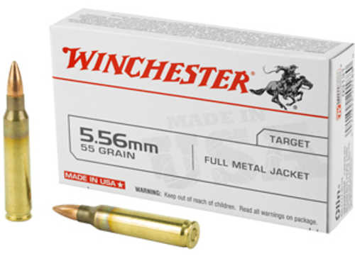 Winchester 5.56mm NATO 55 Grain FMJ Ammunition 20 Rounds