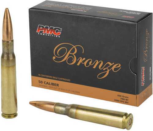 High Quality PMC 50 BMG 660 Grain FMJ Ammunition 10 Rounds