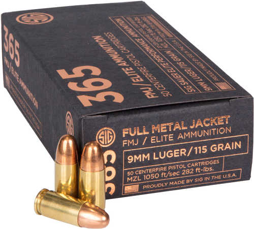 Sig Sauer Elite Ball 9mm Luger Ammo – Reduced Recoil Performance