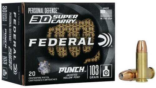 Federal PD30P1 Personal Defense 30 Super Carry – Reliable Punch Hollow Point Ammunition