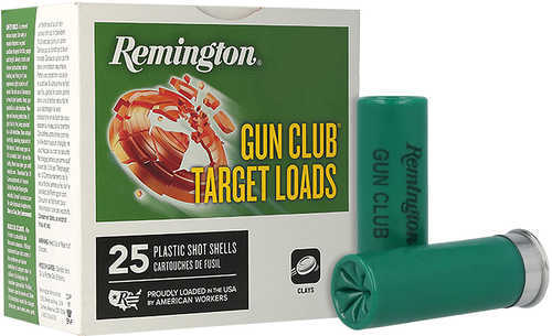 Remington Gun Club 12 Gauge Lead Target Ammunition 25 Rounds
