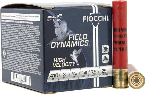 Fiocchi 410 Gauge 3 Inch Lead Shotshells 11 Sixteenth