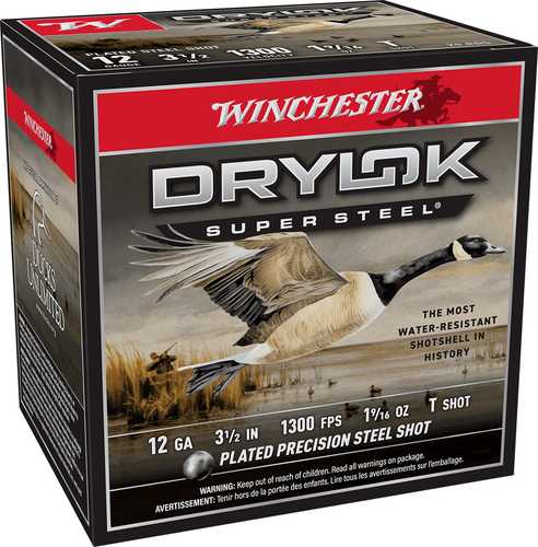 Winchester 12 Gauge 25 Rounds Drylok Steel Shot Ammo