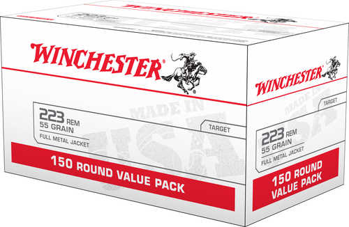 Winchester 223 Remington 55 Grain FMJ 150 Rounds Ammo