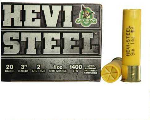 HEVI Steel 20 Gauge 3In 7 Eighth Oz Steel Shot 2 25 Rounds