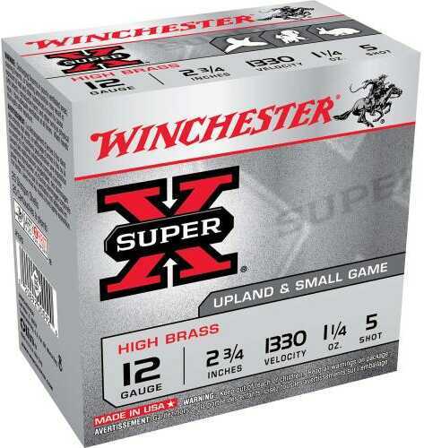 Winchester 12 Gauge 25 Rounds 2 3/4 Inch Lead Shot Five
