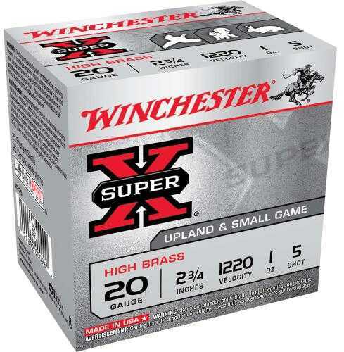 Winchester 20 Gauge 25 Rounds Lead Shot Ammunition Size Five