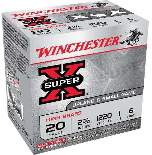Winchester 20 Gauge 25 Rounds Super-X High Brass Game Loads