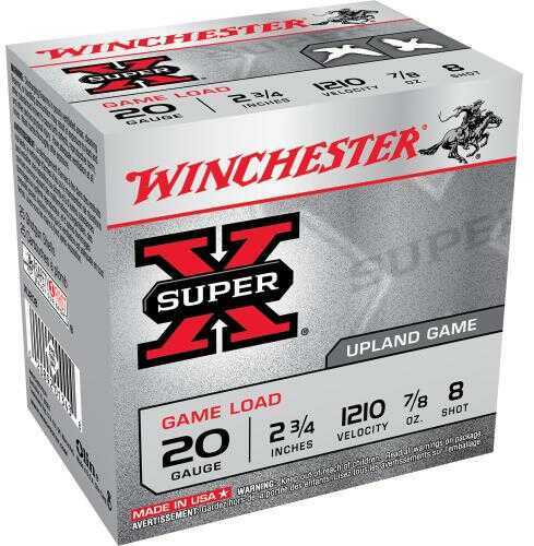 Winchester 20 Gauge 25 Rounds Lead Shot Eight Inch