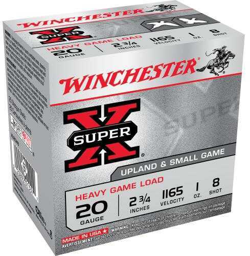 Winchester 20 Gauge 25 Rounds 2 3 4 Inch Lead No 8